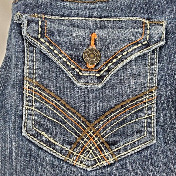 A.N.A Jeans Womens Size 4 Flap Pockets Mid Rise Bootcut Medium Wash Waist 28" - Picture 10 of 10